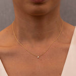 5-Diamond Station Bracelet & Diamond Pendant Necklace Gift Set