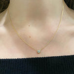 Diamond Bezel Pendant Necklace