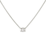 Diamond Baguette Trio Pendant Necklace