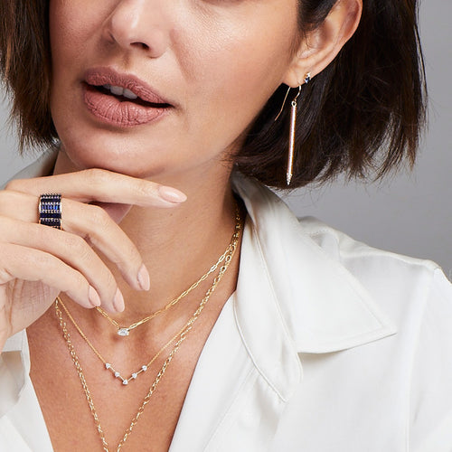 Diamond V Necklace Image 2