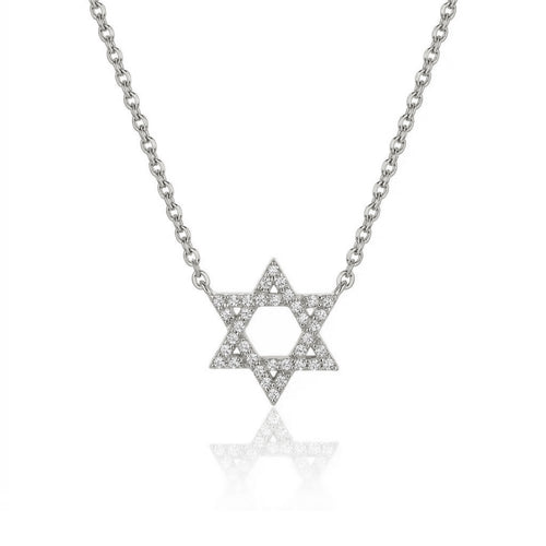 Star of David Diamond Necklace