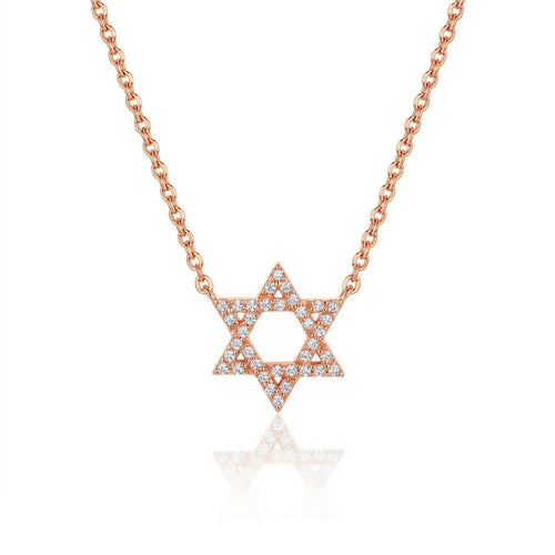 Star of David Diamond Necklace