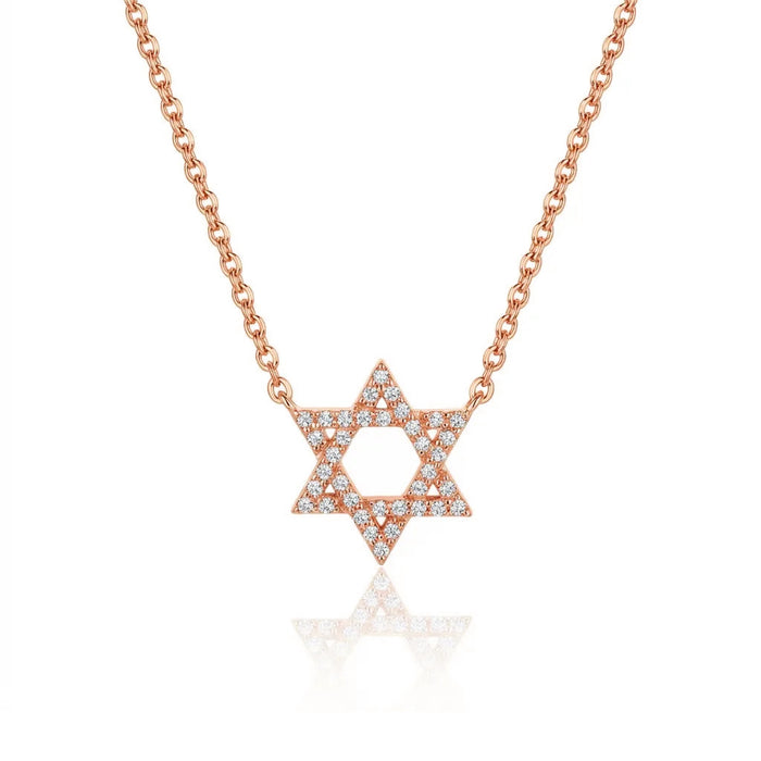Star of David Diamond Necklace