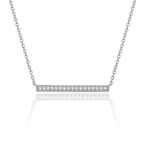 Diamond Bar Necklace