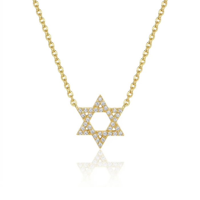 Star of David Diamond Necklace