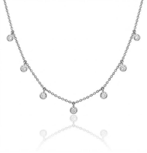 7 Diamond Drop Necklace