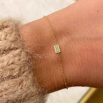 Pavé Diamond Disc Bracelet