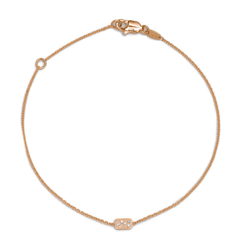 Pavé Diamond Disc Bracelet