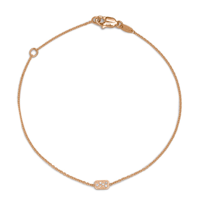 Pavé Diamond Disc Bracelet