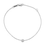 Diamond Solitaire Station Bracelet