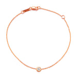 Diamond Solitaire Station Bracelet
