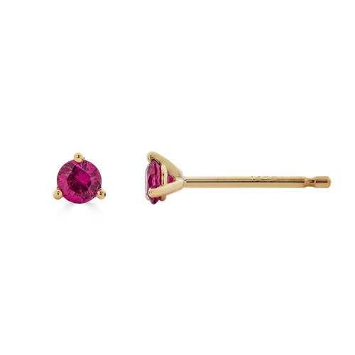 Ruby Petite Martini Stud Earrings