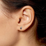 Opal & Diamond Stud Earrings