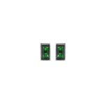 Emerald Baguette Stud Earrings