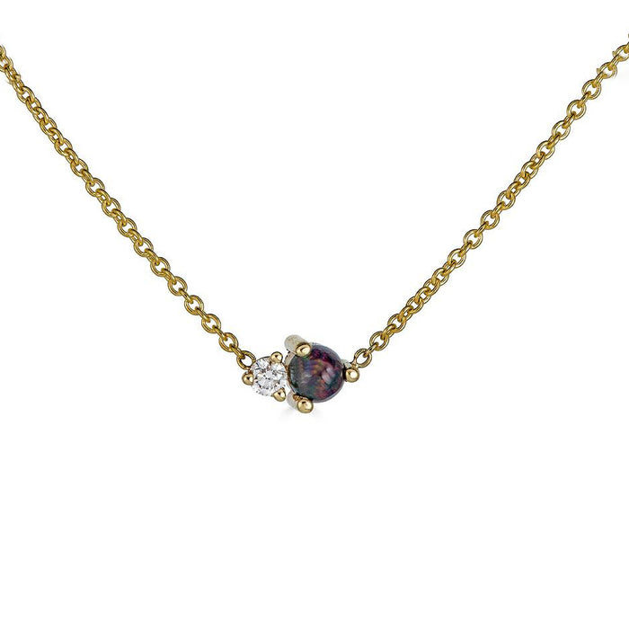Opal & Diamond Necklace