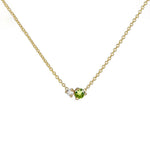Peridot & Diamond Necklace