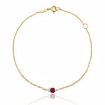 Garnet & Diamond Bracelet