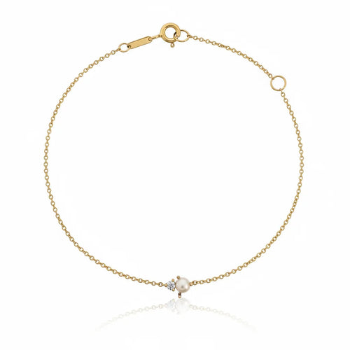 Pearl & Diamond Bracelet