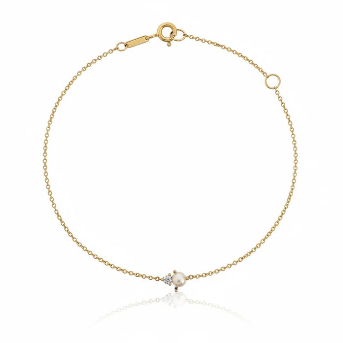 Pearl & Diamond Bracelet