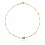 Peridot & Diamond Bracelet