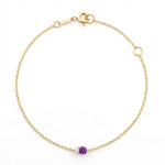 Amethyst & Diamond Bracelet