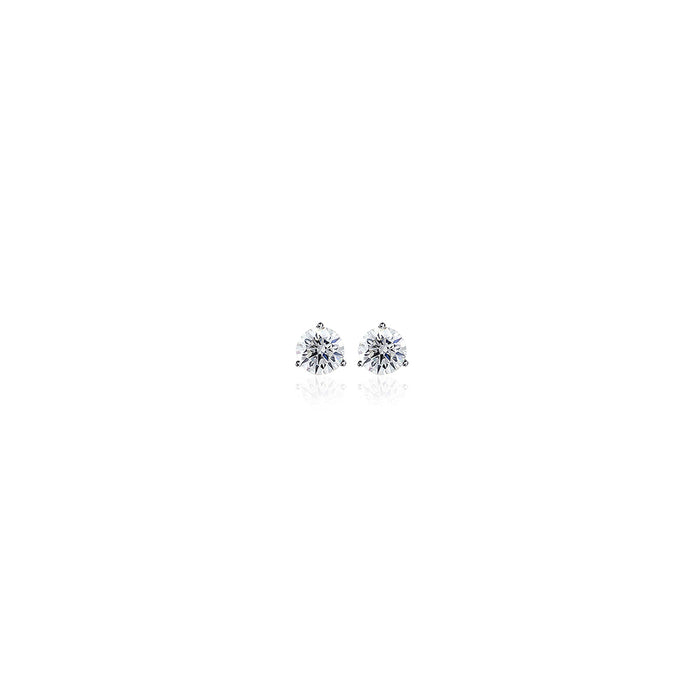 0.33tcw Diamond Stud Trinity Earrings