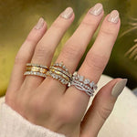 18K ROSE GOLD READE FULL ETERNITY WEDDING BAND WITH 0.15TCW ROUND BRILLIANT DIAMONDS (F/G COLOR SI CLARITY) BY G.ST CEREMONY.

BW: 4mm
BH: 1.5mm