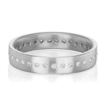 18K ROSE GOLD READE FULL ETERNITY WEDDING BAND WITH 0.15TCW ROUND BRILLIANT DIAMONDS (F/G COLOR SI CLARITY) BY G.ST CEREMONY.

BW: 4mm
BH: 1.5mm