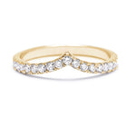 18K YELLOW GOLD CHERRY WEDDING BAND WITH 0.31CTW OF ROUND BRILLIANT DIAMONDS (G/H COLOR SI CLARITY) G.ST CEREMONY.