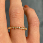 18K ROSE GOLD ALLEN FULL ETERNITY WEDDING BAND WITH 0.43TCW ROUND BRILLIANT DRIAMONDS (G COLOR, SI1 CLARITY) IN PRONG SETTINGS BY G.ST CEREMONY.