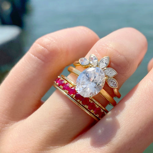 14K YELLOW GOLD KENMARE DIAMOND WEDDING BAND FEATURING 0.37TCW MARQUISE BRILLIANT CUT DIAMONDS BY CEREMONY Image 2