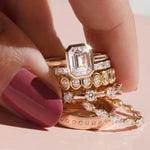 18K YELLOW GOLD WASHINGTON BAND WITH 1.09TCW OVAL BRILLIANT CUT DIAMONDS BY CEREMONY BY G.ST