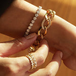 18K YELLOW GOLD WASHINGTON BAND WITH 1.09TCW OVAL BRILLIANT CUT DIAMONDS BY CEREMONY BY G.ST