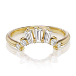 14K YELLOW GOLD ELDRIDGE DIAMOND BAGUETTE CONTOUR BAND BY CEREMONY