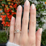 18K YELLOW GOLD SMALL BAXTER FULL ETERNITY WEDDING BAND FEATURING 0.40 CARATS OF PAVÉ SET ROUND BRILLIANT DIAMONDS  (G COLOR SI CLARITY) ON A SLIM BAND, BY G.ST CEREMONY.

BAXTER SMALL - 1.3MM STONES

BW: 1.7MM
BH: 1.6MM