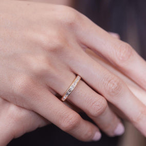 Vandam Full Diamond Eternity Wedding Band Image 2