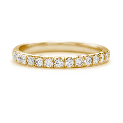 18K YELLOW GOLD MEDIUM BAXTER FULL ETERNITY WEDDING BAND WITH 0.55TCW OF ROUND BRILLIANT DIAMONDS (G COLOR, SI1 CLARITY) BY  G.ST CEREMONY.


BAXTER MEDIUM - 1.7MM STONES, 2.3MM SHANK


BAND WIDTH: 2.3MM
BAND HEIGHT: 2MM