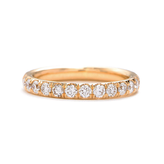 PLATINUM LARGE BAXTER FULL ETERNITY WEDDING BAND WITH 1.02 CTW ROUND BRILLIANT DIAMONDS (G COLOR, SI CLARITY) BY G ST. CEREMONY

BAXTER LARGE - 2.1MM STONES, 2.8MM SHANK

NON-RESIZABLE