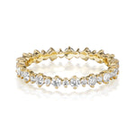 18K YELLOW GOLD SULLIVAN WEDDING BAND FEATURING 0.75TCW OF ROUND BRILLIANT DIAMONDS (G COLOR, SI1 CLARITY), BY G.ST CEREMONY.