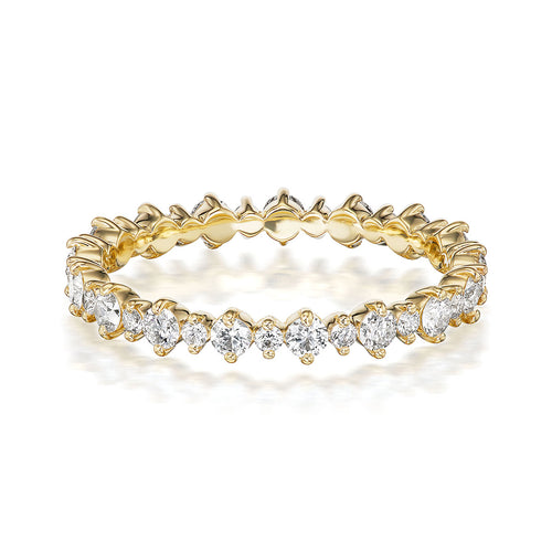 18K YELLOW GOLD SULLIVAN WEDDING BAND FEATURING 0.75TCW OF ROUND BRILLIANT DIAMONDS (G COLOR, SI1 CLARITY), BY G.ST CEREMONY.