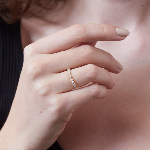 18K YELLOW GOLD SULLIVAN WEDDING BAND FEATURING 0.75TCW OF ROUND BRILLIANT DIAMONDS (G COLOR, SI1 CLARITY), BY G.ST CEREMONY. Image 2