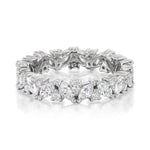 950 PLATINUM LAFAYETTE FULL ETERNITY WEDDING BAND FEATURING 1.29TCW OF MARQUISE DIAMONDS AND 0.25TCW OF ROUND BRILLIANT DIAMONDS, BY G.ST CEREMONY.