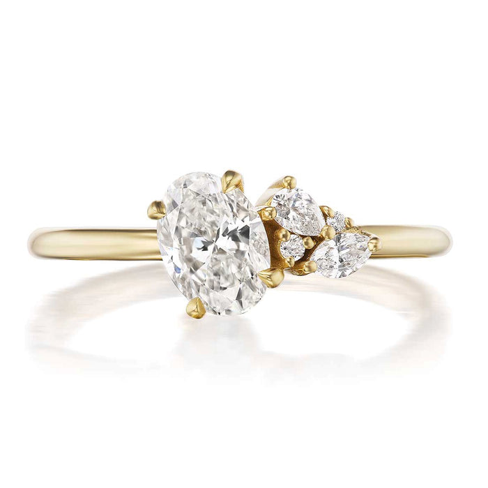 Petite Mulberry 0.70ct Oval Cut Diamond Engagement Ring