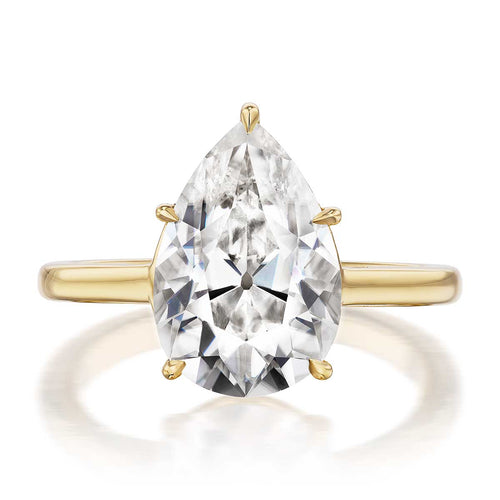 Bedford 3.00ct Pear Cut Zaya Moissanite Engagement Ring