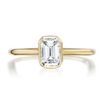 Ludlow 0.71ct Emerald Cut Diamond Engagement Ring