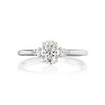 Petite Ann 0.80ct Oval Cut Diamond Engagement Ring