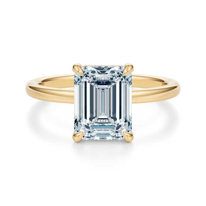 Baxter 2.54ct Lab Emerald Cut Diamond Engagement Ring