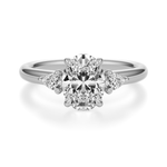 Ann 2.76ct Lab Oval Cut Diamond Engagement Ring