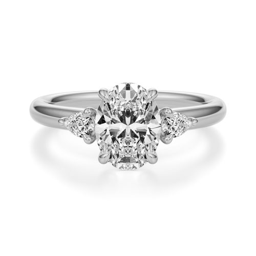Ann 2.76ct Lab Oval Cut Diamond Engagement Ring