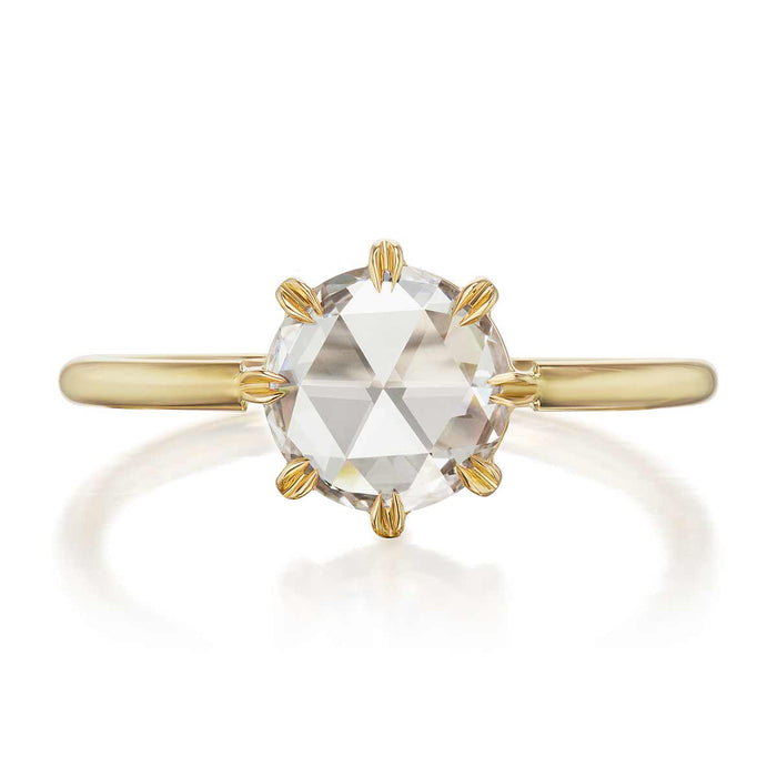 Marcy 1.13ct Rose Cut Diamond Engagement Ring